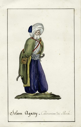  Jean Baptiste Barla  (1817 - 1896) : Lotto composto di 12 bozzetti costumistici militari orientali.  - Asta Arte Antica, Moderna e Contemporanea [parte II] - Libreria Antiquaria Gonnelli - Casa d'Aste - Gonnelli Casa d'Aste
