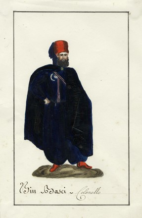  Jean Baptiste Barla  (1817 - 1896) : Lotto composto di 12 bozzetti costumistici militari orientali.  - Asta Arte Antica, Moderna e Contemporanea [parte II] - Libreria Antiquaria Gonnelli - Casa d'Aste - Gonnelli Casa d'Aste