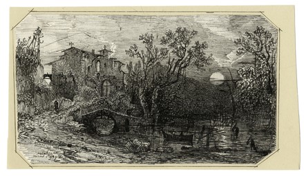  Friedrich August Elsasser  (Berlino, 1810 - Roma, 1845) : Lotto composto di 4 disegni a tema naturalistico.  - Asta Arte Antica, Moderna e Contemporanea [parte II] - Libreria Antiquaria Gonnelli - Casa d'Aste - Gonnelli Casa d'Aste