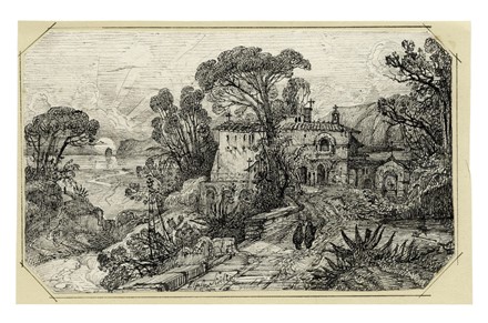  Friedrich August Elsasser  (Berlino, 1810 - Roma, 1845) : Lotto composto di 4 disegni a tema architettonico.  - Asta Arte Antica, Moderna e Contemporanea [parte II] - Libreria Antiquaria Gonnelli - Casa d'Aste - Gonnelli Casa d'Aste