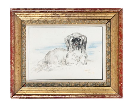  Ludwig Heinrich Jungnickel  (Austria, 1881 - Vienna, 1965) : Liegender pekinese.  - Asta Arte Antica, Moderna e Contemporanea [parte II] - Libreria Antiquaria Gonnelli - Casa d'Aste - Gonnelli Casa d'Aste