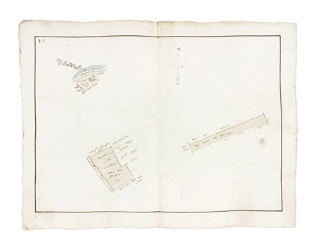  Domenico Maria Viaggi  (perito agrimensore a Bologna, ) [attribuito a] : Regesto e dieci cabrei della tenuta detta La Cagnona del Marchese Scipione Capponi nel comprensorio savignanese.  - Auction Arte Antica, Moderna e Contemporanea [parte I] - Libreria Antiquaria Gonnelli - Casa d'Aste - Gonnelli Casa d'Aste