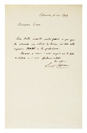 Raccolta di moltissime lettere, buona parte di ambito editoriale e giornalistico, inviate, tra gli altri, a Treves, Barbera e a molti altri destinatari. Letteratura  - Auction Libri, Autografi e Manoscritti - Libreria Antiquaria Gonnelli - Casa d'Aste - Gonnelli Casa d'Aste
