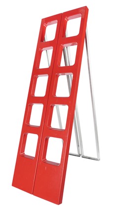  Paolo Orlandini e Roberto Lucci  (1968) : Scala pieghevole modello Scaleo.  Paolo Orlandini  (Grosseto, 1941), Roberto Lucci  (Milano, 1942)  - Asta Arte Antica, Moderna e Contemporanea [parte II] - Libreria Antiquaria Gonnelli - Casa d'Aste - Gonnelli Casa d'Aste