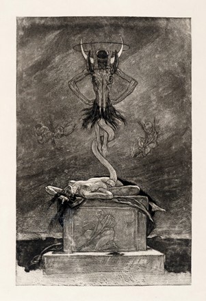  F�licien Rops  (Namur, 1833 - Essonnes, 1898) : Lotto composto di 3 incisioni dalla cartella Les Sataniques.  - Asta Arte Antica, Moderna e Contemporanea [parte II] - Libreria Antiquaria Gonnelli - Casa d'Aste - Gonnelli Casa d'Aste
