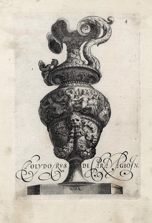  Cherubino Alberti  (Borgo San Sepolcro, 1533 - Roma, 1615) : Tre tavole con vasi ornamentali da Polidoro da Caravaggio.  - Auction Arte Antica, Moderna e Contemporanea [parte I] - Libreria Antiquaria Gonnelli - Casa d'Aste - Gonnelli Casa d'Aste