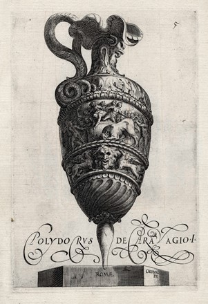  Cherubino Alberti  (Borgo San Sepolcro, 1533 - Roma, 1615) : Tre tavole con vasi ornamentali da Polidoro da Caravaggio.  - Auction Arte Antica, Moderna e Contemporanea [parte I] - Libreria Antiquaria Gonnelli - Casa d'Aste - Gonnelli Casa d'Aste