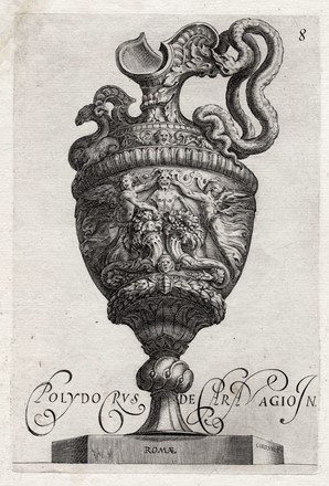  Cherubino Alberti  (Borgo San Sepolcro, 1533 - Roma, 1615) : Tre tavole con vasi ornamentali da Polidoro da Caravaggio.  - Auction Arte Antica, Moderna e Contemporanea [parte I] - Libreria Antiquaria Gonnelli - Casa d'Aste - Gonnelli Casa d'Aste