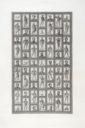  Filippo Troiani  (notizie 1830-1864, ) : Mosaico della Palestra delle Terme di Caracalla, noto anche come La Scuola degli Atleti e tavole di mosaici trovati a Palestrina e a Tor Marancio.  - Asta Arte Antica, Moderna e Contemporanea [parte I] - Libreria Antiquaria Gonnelli - Casa d'Aste - Gonnelli Casa d'Aste