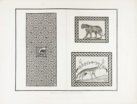  Filippo Troiani  (notizie 1830-1864, ) : Mosaico della Palestra delle Terme di Caracalla, noto anche come La Scuola degli Atleti e tavole di mosaici trovati a Palestrina e a Tor Marancio.  - Asta Arte Antica, Moderna e Contemporanea [parte I] - Libreria Antiquaria Gonnelli - Casa d'Aste - Gonnelli Casa d'Aste