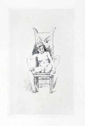  F�licien Rops  (Namur, 1833 - Essonnes, 1898) : Lotto composto di 4 incisioni a tema erotico.  - Asta Arte Antica, Moderna e Contemporanea [parte II] - Libreria Antiquaria Gonnelli - Casa d'Aste - Gonnelli Casa d'Aste