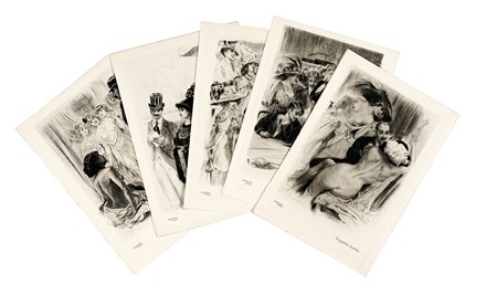  Autori vari : Lotto composto da 32 stampe raffiguranti scene femminili e di genere.  Armand Berton  (Parigi, 1854 - 1917), Henri Boutet  (Sainte-Hermine, Vend�e, 1857 - Parigi, 1919), F�lix Bracquemond  (Parigi, 1833 - 1914), Anders Osterlind  (L�paud, 1887 - Paris, 1960), Tito [pseud. per Exoristo Salmer�n Y Garcia]  (1887 - 1925), Fr�d�ric Florian  (Gorgier, 1858 - Sucy-en-Brie, 1926), Bruno Cassinari  (Piacenza, 1912 - Milano, 1992), Alm�ry Lobel-Riche  (Ginevra, 1880 - 1950)  - Asta Arte Antica, Moderna e Contemporanea - Libreria Antiquaria Gonnelli - Casa d'Aste - Gonnelli Casa d'Aste