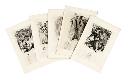  Autori vari : Lotto composto da 32 stampe raffiguranti scene femminili e di genere.  Armand Berton  (Parigi, 1854 - 1917), Henri Boutet  (Sainte-Hermine, Vend�e, 1857 - Parigi, 1919), F�lix Bracquemond  (Parigi, 1833 - 1914), Anders Osterlind  (L�paud, 1887 - Paris, 1960), Tito [pseud. per Exoristo Salmer�n Y Garcia]  (1887 - 1925), Fr�d�ric Florian  (Gorgier, 1858 - Sucy-en-Brie, 1926), Bruno Cassinari  (Piacenza, 1912 - Milano, 1992), Alm�ry Lobel-Riche  (Ginevra, 1880 - 1950)  - Asta Arte Antica, Moderna e Contemporanea - Libreria Antiquaria Gonnelli - Casa d'Aste - Gonnelli Casa d'Aste