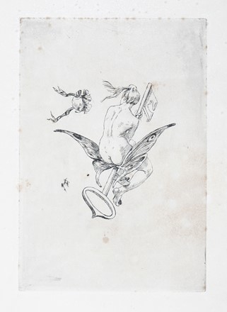  F�licien Rops  (Namur, 1833 - Essonnes, 1898) : Lotto composto di 4 incisioni.  - Asta Arte Antica, Moderna e Contemporanea [parte II] - Libreria Antiquaria Gonnelli - Casa d'Aste - Gonnelli Casa d'Aste