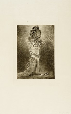  F�licien Rops  (Namur, 1833 - Essonnes, 1898) : Lotto composto di 2 incisioni dalla cartella Les Diaboliques.  - Asta Arte Antica, Moderna e Contemporanea [parte II] - Libreria Antiquaria Gonnelli - Casa d'Aste - Gonnelli Casa d'Aste