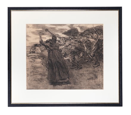  K�the Kollwitz  (K�nigsberg, 1867 - Moritzburg, 1945) : Losbruch. Blatt 5 aus dem Zyklus Bauernkrieg.  - Asta Arte Antica, Moderna e Contemporanea [parte II] - Libreria Antiquaria Gonnelli - Casa d'Aste - Gonnelli Casa d'Aste