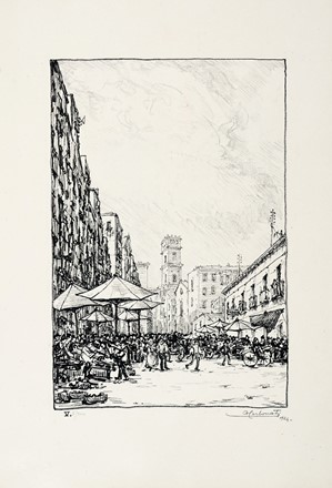  Antonio Carbonati  (Mantova, 1893 - Roma, 1956) : Napoli: raccolta di 10 litografie.  - Asta Arte Antica, Moderna e Contemporanea - Libreria Antiquaria Gonnelli - Casa d'Aste - Gonnelli Casa d'Aste