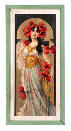  Mary Golay  (1869 - 1944) : Poppy perfection.  - Asta Arte Antica, Moderna e Contemporanea [parte II] - Libreria Antiquaria Gonnelli - Casa d'Aste - Gonnelli Casa d'Aste