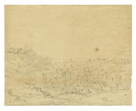  Giacinto Gigante  (Napoli, 1804 - Napoli, 1876) : Lotto composto di 5 disegni su Napoli.  - Asta Arte Antica, Moderna e Contemporanea [parte II] - Libreria Antiquaria Gonnelli - Casa d'Aste - Gonnelli Casa d'Aste