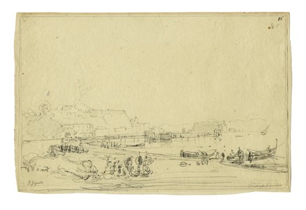  Giacinto Gigante  (Napoli, 1804 - Napoli, 1876) : Lotto composto di 5 disegni su Napoli.  - Asta Arte Antica, Moderna e Contemporanea [parte II] - Libreria Antiquaria Gonnelli - Casa d'Aste - Gonnelli Casa d'Aste