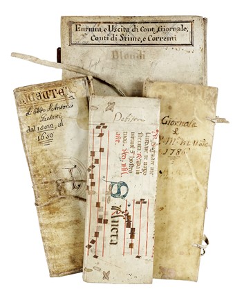 Raccolta di 5 libri di conti. Storia locale, Storia, Diritto e Politica  - Auction Libri, Autografi e Manoscritti - Libreria Antiquaria Gonnelli - Casa d'Aste - Gonnelli Casa d'Aste