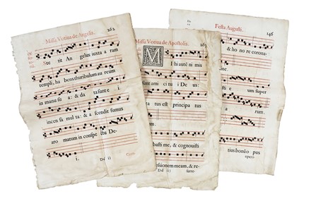 Raccolta di 32 fogli di antifonario. Musica, Musica, Teatro, Spettacolo  - Auction Libri, Autografi e Manoscritti - Libreria Antiquaria Gonnelli - Casa d'Aste - Gonnelli Casa d'Aste
