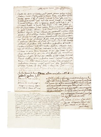 Raccolta di carte antiche di vario argomento: lettere, atti notarili, carte di spese ecc.  - Asta Libri, Autografi e Manoscritti - Libreria Antiquaria Gonnelli - Casa d'Aste - Gonnelli Casa d'Aste