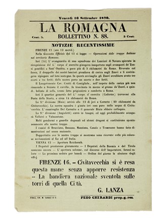 Raccolta di 105 tra notificazioni, editti, dispacci telegrafici, bollettini, sonetti, ecc. Storia, Storia, Diritto e Politica  - Auction Libri, Autografi e Manoscritti - Libreria Antiquaria Gonnelli - Casa d'Aste - Gonnelli Casa d'Aste