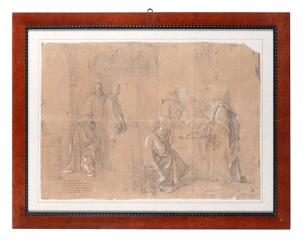  Eugenio Moretti Larese  (Venezia, 1823 - 1874) : La morte di Dante (Il testamento di Dante).  Dante Alighieri  - Asta Arte Antica, Moderna e Contemporanea [parte II] - Libreria Antiquaria Gonnelli - Casa d'Aste - Gonnelli Casa d'Aste