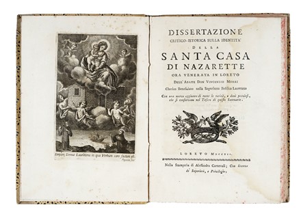  Murri Vincenzo : Dissertazione critico-istorica sulla identit� della santa casa di Nazarette...  - Asta Libri, Autografi e Manoscritti - Libreria Antiquaria Gonnelli - Casa d'Aste - Gonnelli Casa d'Aste
