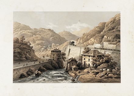  Carlo Bossoli  (Lugano, 1815 - Torino, 1884), Theodor Picken  (attivo a Londra nella II met� del XIX secolo, ), Edmund Walker  (1813 - 1882) : Otto tavole da Views on the Railway between Turin and Genoa.  - Auction Arte Antica, Moderna e Contemporanea [parte I] - Libreria Antiquaria Gonnelli - Casa d'Aste - Gonnelli Casa d'Aste