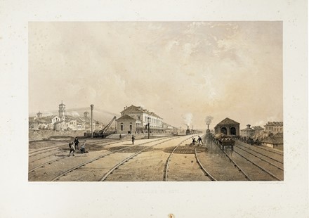  Carlo Bossoli  (Lugano, 1815 - Torino, 1884), Theodor Picken  (attivo a Londra nella II met� del XIX secolo, ), Edmund Walker  (1813 - 1882) : Otto tavole da Views on the Railway between Turin and Genoa.  - Auction Arte Antica, Moderna e Contemporanea [parte I] - Libreria Antiquaria Gonnelli - Casa d'Aste - Gonnelli Casa d'Aste