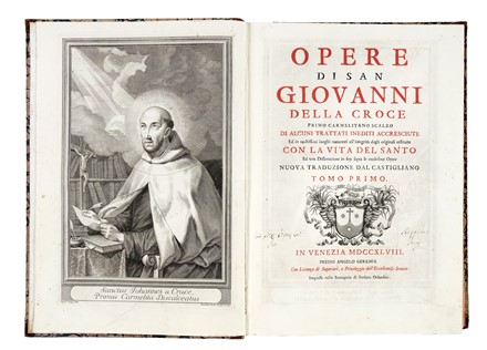  Juan de la Cruz (santo) : Opere [...] Tomo primo (-secondo).  - Asta Libri, Autografi e Manoscritti - Libreria Antiquaria Gonnelli - Casa d'Aste - Gonnelli Casa d'Aste