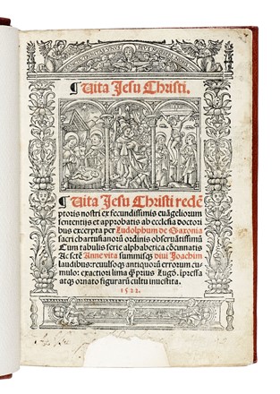  Ludolphus de Saxonia : Vita Iesu Christi... Religione  - Auction Libri, Autografi e Manoscritti - Libreria Antiquaria Gonnelli - Casa d'Aste - Gonnelli Casa d'Aste