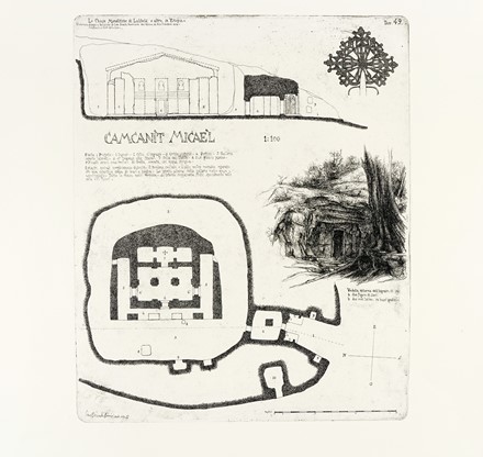  Lino Bianchi Barriviera  (Montebelluna, 1906 - Acilia, 1985) : Lotto composto di 4 incisioni dalla cartella Le chiese monolitiche di Lalibel�.  - Asta Arte Antica, Moderna e Contemporanea [parte II] - Libreria Antiquaria Gonnelli - Casa d'Aste - Gonnelli Casa d'Aste