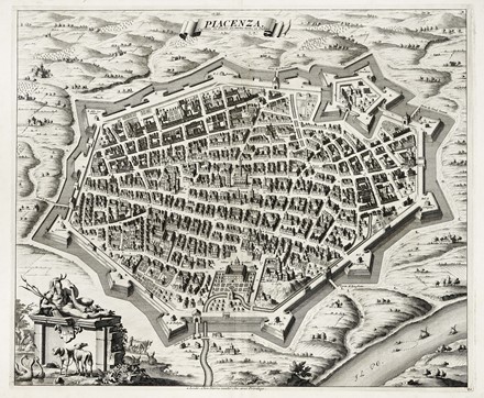  Pieter Van der Aa  (Mechelen (Belgio),, 1659 - Leida,, 1733) [excudit] : Piacenza. Capitale du Duch� de meme nom, en Italie.  - Auction Arte Antica, Moderna e Contemporanea [parte I] - Libreria Antiquaria Gonnelli - Casa d'Aste - Gonnelli Casa d'Aste