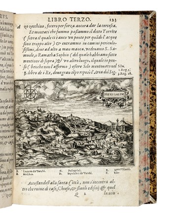  Zuallart Jean : Il devotissimo viaggio di Gerusalemme fatto, & descritto in sei libri... Geografia e viaggi  - Auction Libri, Autografi e Manoscritti - Libreria Antiquaria Gonnelli - Casa d'Aste - Gonnelli Casa d'Aste