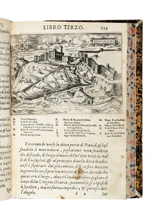  Zuallart Jean : Il devotissimo viaggio di Gerusalemme fatto, & descritto in sei libri... Geografia e viaggi  - Auction Libri, Autografi e Manoscritti - Libreria Antiquaria Gonnelli - Casa d'Aste - Gonnelli Casa d'Aste