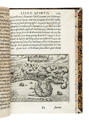  Zuallart Jean : Il devotissimo viaggio di Gerusalemme fatto, & descritto in sei libri... Geografia e viaggi  - Auction Libri, Autografi e Manoscritti - Libreria Antiquaria Gonnelli - Casa d'Aste - Gonnelli Casa d'Aste