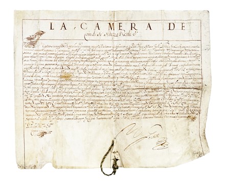 Raccolta di 6 documenti pergamenacei. Storia, Storia, Diritto e Politica  - Auction Libri, Autografi e Manoscritti - Libreria Antiquaria Gonnelli - Casa d'Aste - Gonnelli Casa d'Aste