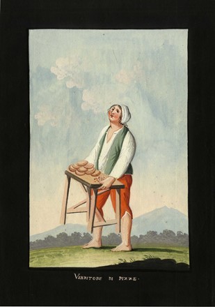  Scuola napoletana della fine del XVIII secolo inizi XIX : Ritratti di Persone Facete che Servono a divertire il Pubblico Napolitano.  - Asta Arte Antica, Moderna e Contemporanea [parte I] - Libreria Antiquaria Gonnelli - Casa d'Aste - Gonnelli Casa d'Aste