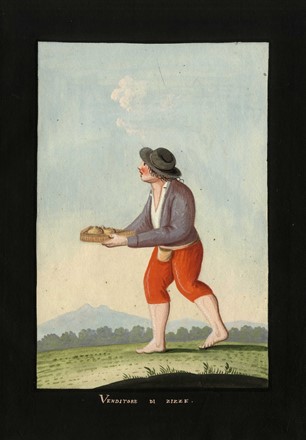  Scuola napoletana della fine del XVIII secolo inizi XIX : Ritratti di Persone Facete che Servono a divertire il Pubblico Napolitano.  - Asta Arte Antica, Moderna e Contemporanea [parte I] - Libreria Antiquaria Gonnelli - Casa d'Aste - Gonnelli Casa d'Aste