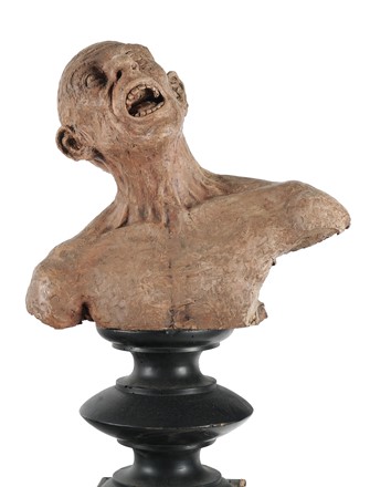  Agenore Fabbri : Senza titolo.  Lucio Fontana  (Rosario, 1899 - Comabbio, 1968), Giuseppe Capogrossi  (Roma, 1900 - 1972), Emilio Scanavino  (Genova, 1922 - Milano, 1986), Karel Appel  (Amsterdam, 1921 - Zurigo, 2006), Piero Manzoni  (Soncino, 1933 - Milano, 1963), Roberto Antonio Sebastian Matta  (Santiago del Cile, 1911 - Civitavecchia, 2002), Wifredo Lam  (Sagua la Grande, 1902 - Parigi, 1982)  - Asta Arte Antica, Moderna e Contemporanea [parte II] - Libreria Antiquaria Gonnelli - Casa d'Aste - Gonnelli Casa d'Aste