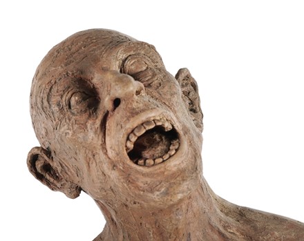  Agenore Fabbri : Senza titolo.  Lucio Fontana  (Rosario, 1899 - Comabbio, 1968), Giuseppe Capogrossi  (Roma, 1900 - 1972), Emilio Scanavino  (Genova, 1922 - Milano, 1986), Karel Appel  (Amsterdam, 1921 - Zurigo, 2006), Piero Manzoni  (Soncino, 1933 - Milano, 1963), Roberto Antonio Sebastian Matta  (Santiago del Cile, 1911 - Civitavecchia, 2002), Wifredo Lam  (Sagua la Grande, 1902 - Parigi, 1982)  - Asta Arte Antica, Moderna e Contemporanea [parte II] - Libreria Antiquaria Gonnelli - Casa d'Aste - Gonnelli Casa d'Aste