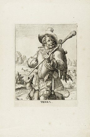  Zacharias Dolendo  (Leida,, 1561 - 1601) [attribuito a] : Aer / Aqua / Terra / Ignis.  - Asta Arte Antica, Moderna e Contemporanea [parte I] - Libreria Antiquaria Gonnelli - Casa d'Aste - Gonnelli Casa d'Aste