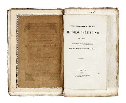 Due volumi miscellanei contenenti opuscoli a stampa e alcune carte manoscritte di ambito politico, religioso, storico e  letterario.  - Asta Libri, Autografi e Manoscritti - Libreria Antiquaria Gonnelli - Casa d'Aste - Gonnelli Casa d'Aste