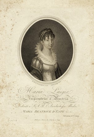  Autori vari : Ritratti di Maria Luisa d'Austria e di Napoleon Fran�ois Principe di Parma e Piacenza.  - Auction Arte Antica, Moderna e Contemporanea [parte I] - Libreria Antiquaria Gonnelli - Casa d'Aste - Gonnelli Casa d'Aste
