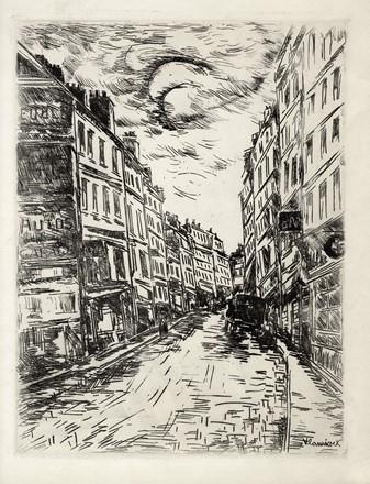  Autori vari : Lotto composto di 2 incisioni a tema cittadino.  Frans Masereel  (Blankenberge, 1889 - Avignone, 1972), Maurice Vlaminck (De)  (Paris, 1876 - Rueil la Gadeli�re, 1958)  - Asta Arte Antica, Moderna e Contemporanea [parte II] - Libreria Antiquaria Gonnelli - Casa d'Aste - Gonnelli Casa d'Aste