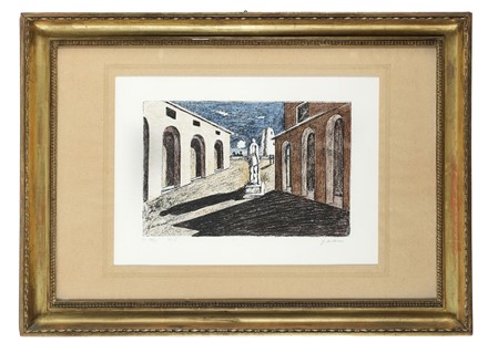  Giorgio De Chirico  (Volos, 1888 - Roma, 1978) : Solitudine dell'uomo politico.  - Asta Arte Antica, Moderna e Contemporanea [parte II] - Libreria Antiquaria Gonnelli - Casa d'Aste - Gonnelli Casa d'Aste