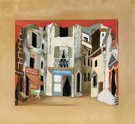  Gianni Vagnetti  (Firenze, 1897 - 1956) : Lotto composto di 2 scenografie teatrali.  - Asta Arte Antica, Moderna e Contemporanea [parte II] - Libreria Antiquaria Gonnelli - Casa d'Aste - Gonnelli Casa d'Aste